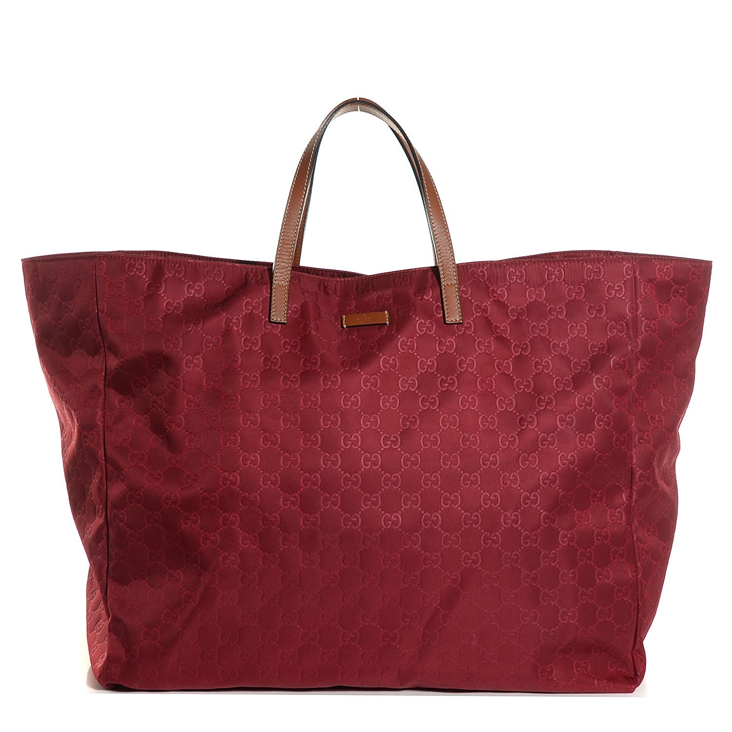 Gucci Nylon Monogram Large Tote Red 1 of 20