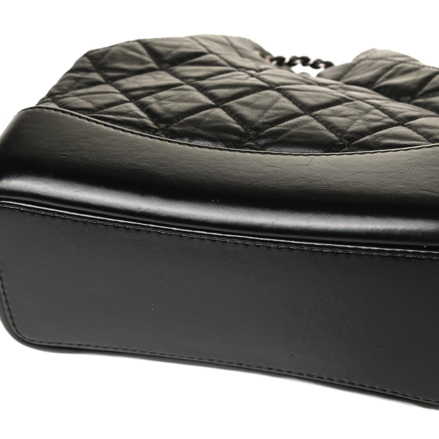 Chanel Aged Calfskin Quilted Small Gabrielle Backpack Black 11 of 17