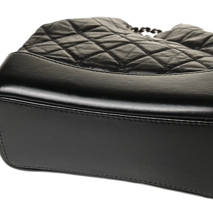 Chanel Aged Calfskin Quilted Small Gabrielle Backpack Black 11 of 17