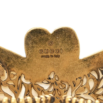 Gucci Metal Resin Moth Two Finger Ring L Multicolor 4 of 4