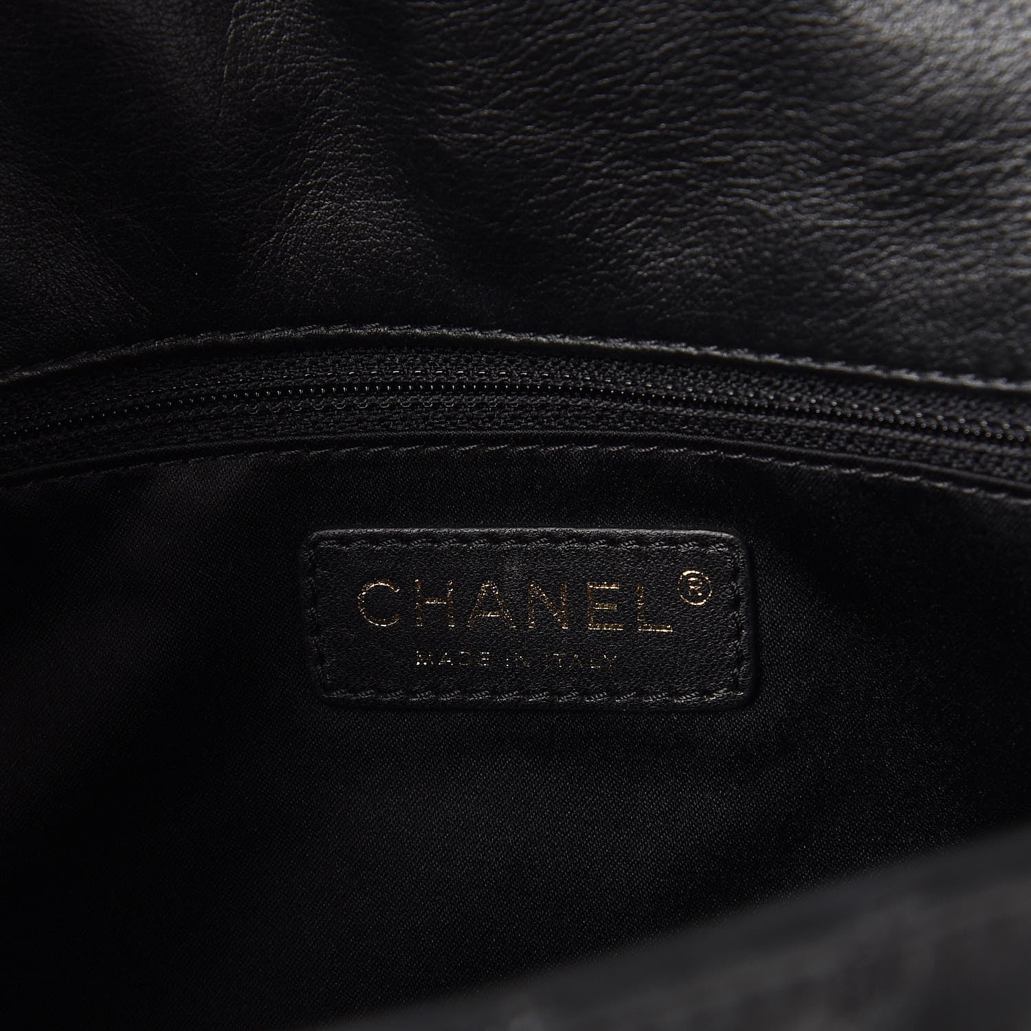 Chanel Calfskin Surpique Chevron Large Flap Black 6 of 8