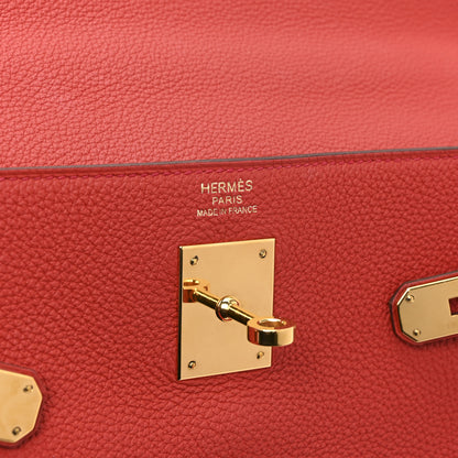 Hermes Togo Kelly Retourne 32 Rouge Casaque 6 of 10