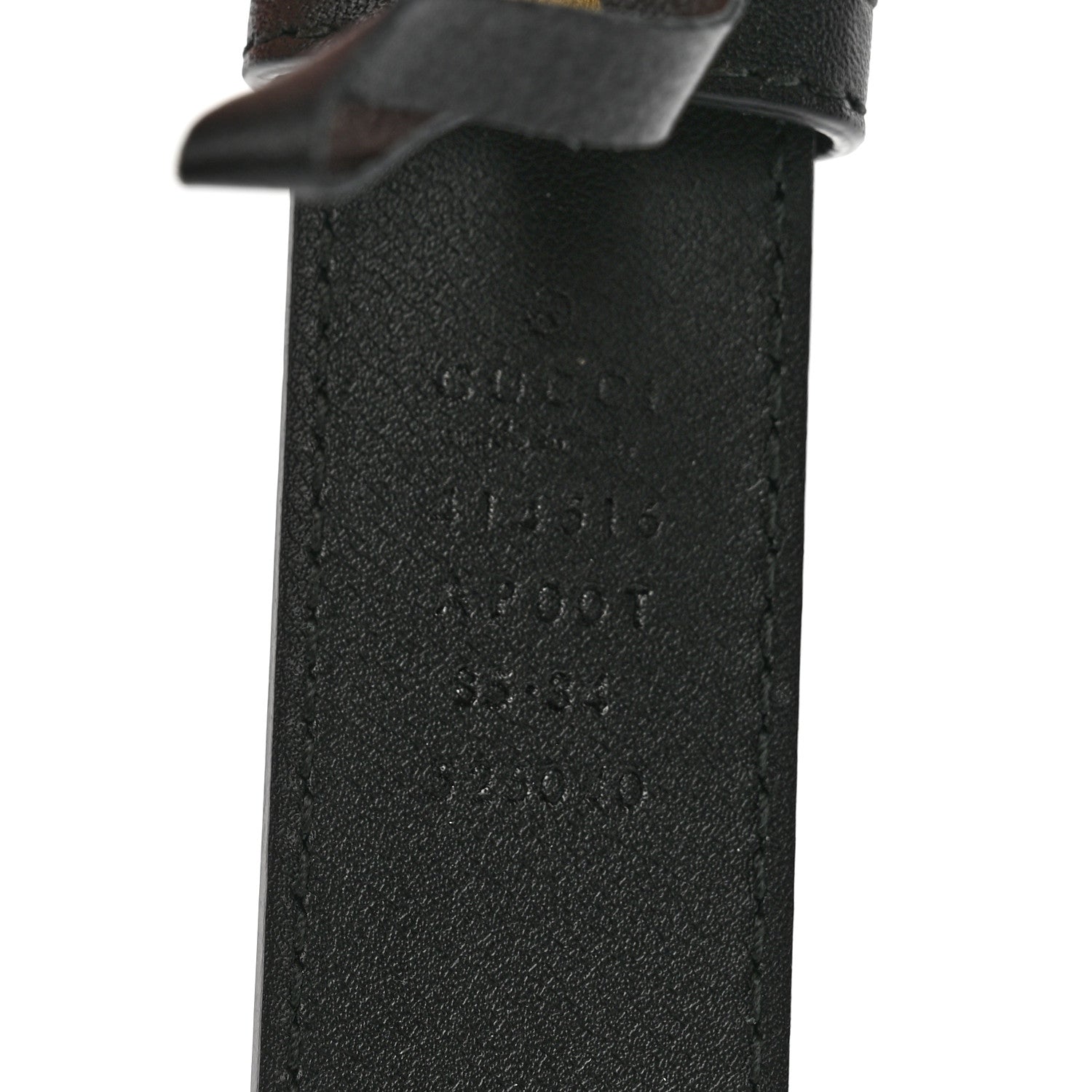 Gucci Calfskin Double G 30mm Belt 85 34 Black 3 of 5