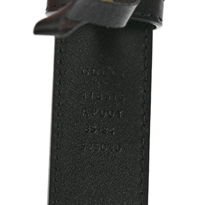 Gucci Calfskin Double G 30mm Belt 85 34 Black 3 of 5