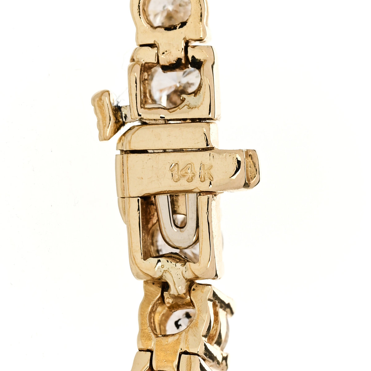 Parker & West by FASHIONPHILE 14K Yellow Gold Diamond 6.45ctw Tennis Bracelet 6 of 6