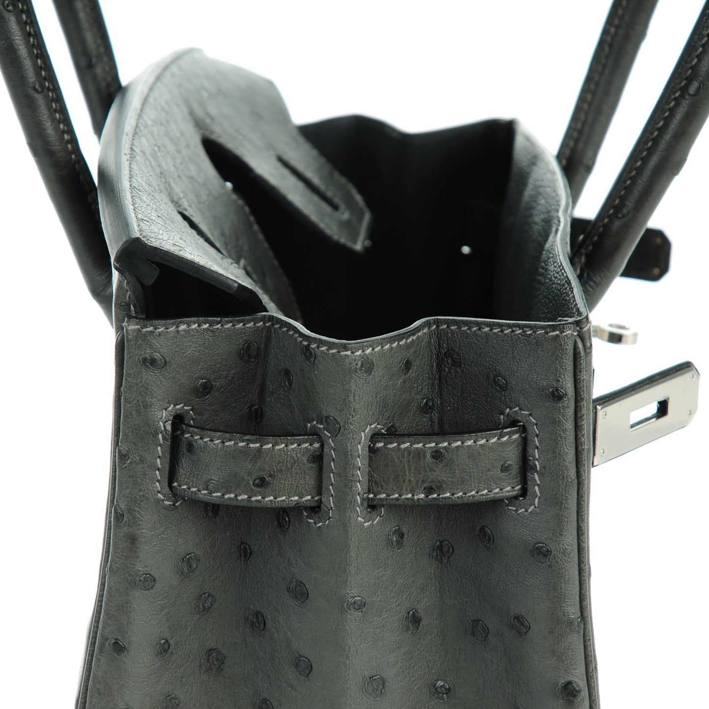 Ostrich Birkin 30 Graphite