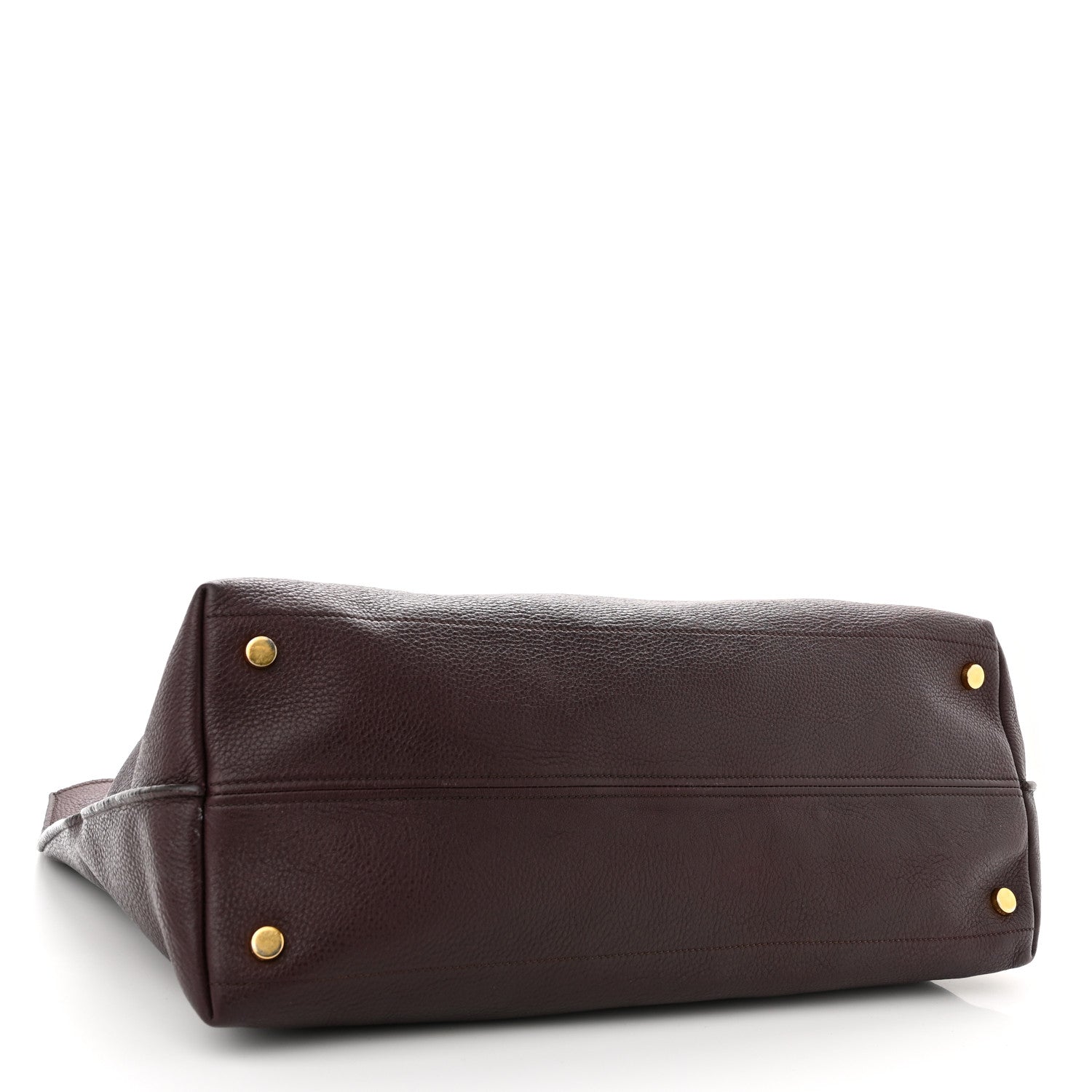 Tom Ford Grained Calfskin Alix Padlock Zip Tote Burgundy 4 of 13