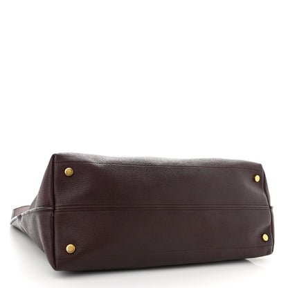 Tom Ford Grained Calfskin Alix Padlock Zip Tote Burgundy 4 of 13