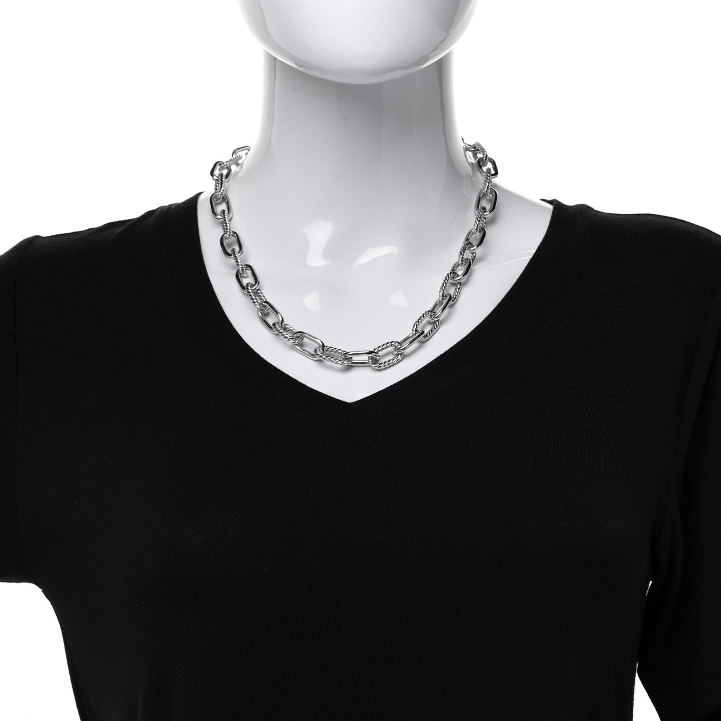 Sterling Silver 11mm Madison Chain Necklace 20.5"