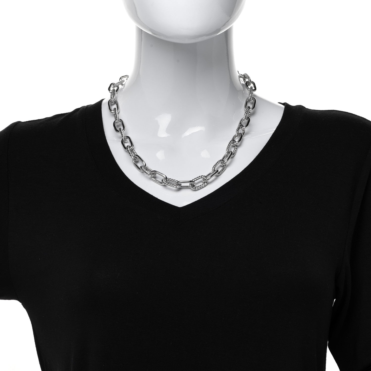 David Yurman Sterling Silver 11mm Madison Chain Necklace 20.5" 2 of 6