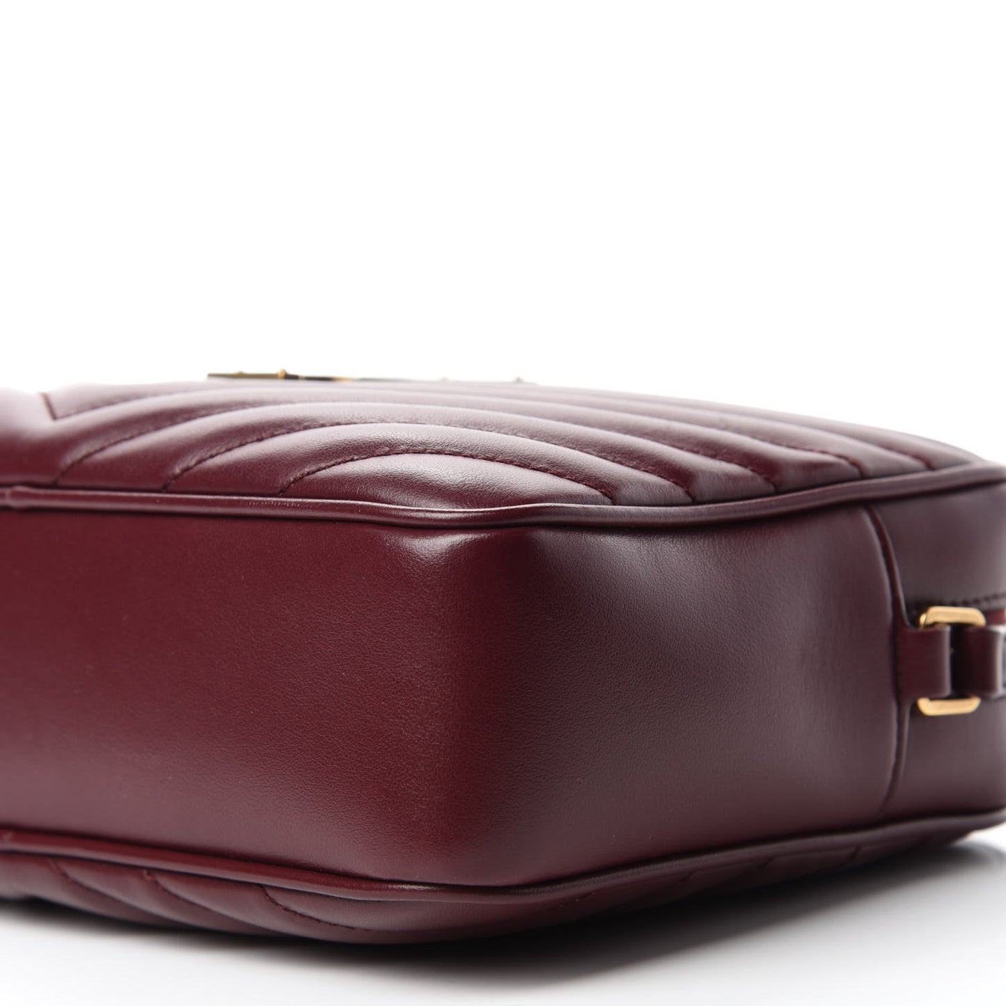 Calfskin Matelasse Monogram Lou Camera Bag Dark Rouge