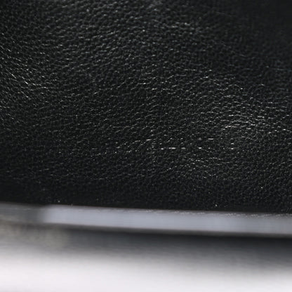 Saint Laurent Grain De Poudre Matelasse Chevron Monogram Chain Wallet Black 8 of 12