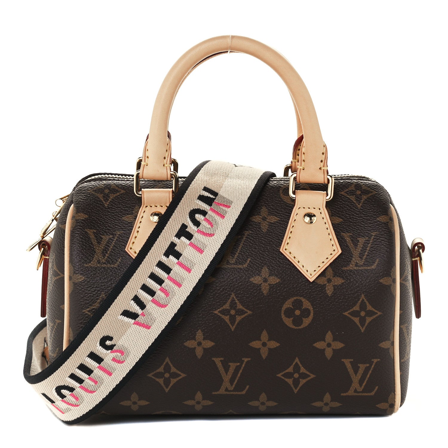 Louis Vuitton Monogram Speedy Bandouliere 20 Black 1 of 10