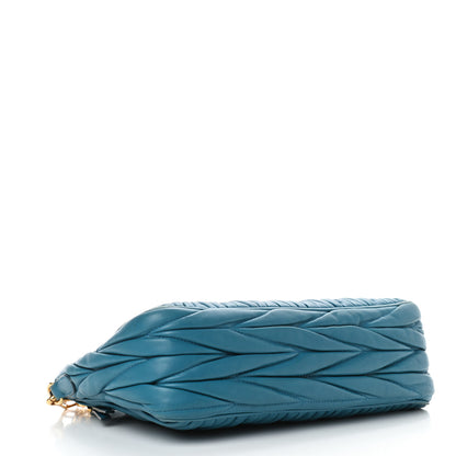 Miu Miu Nappa Matelasse Crossbody Laguna 4 of 13