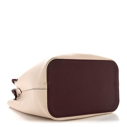 Louis Vuitton Calfskin Lockme Bucket Soie Quartz Calla 4 of 14