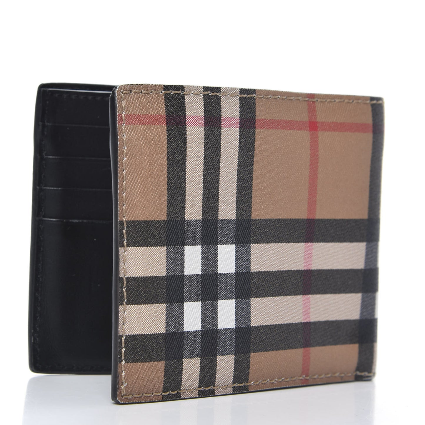 Vintage Check Bi-Fold Wallet Camel
