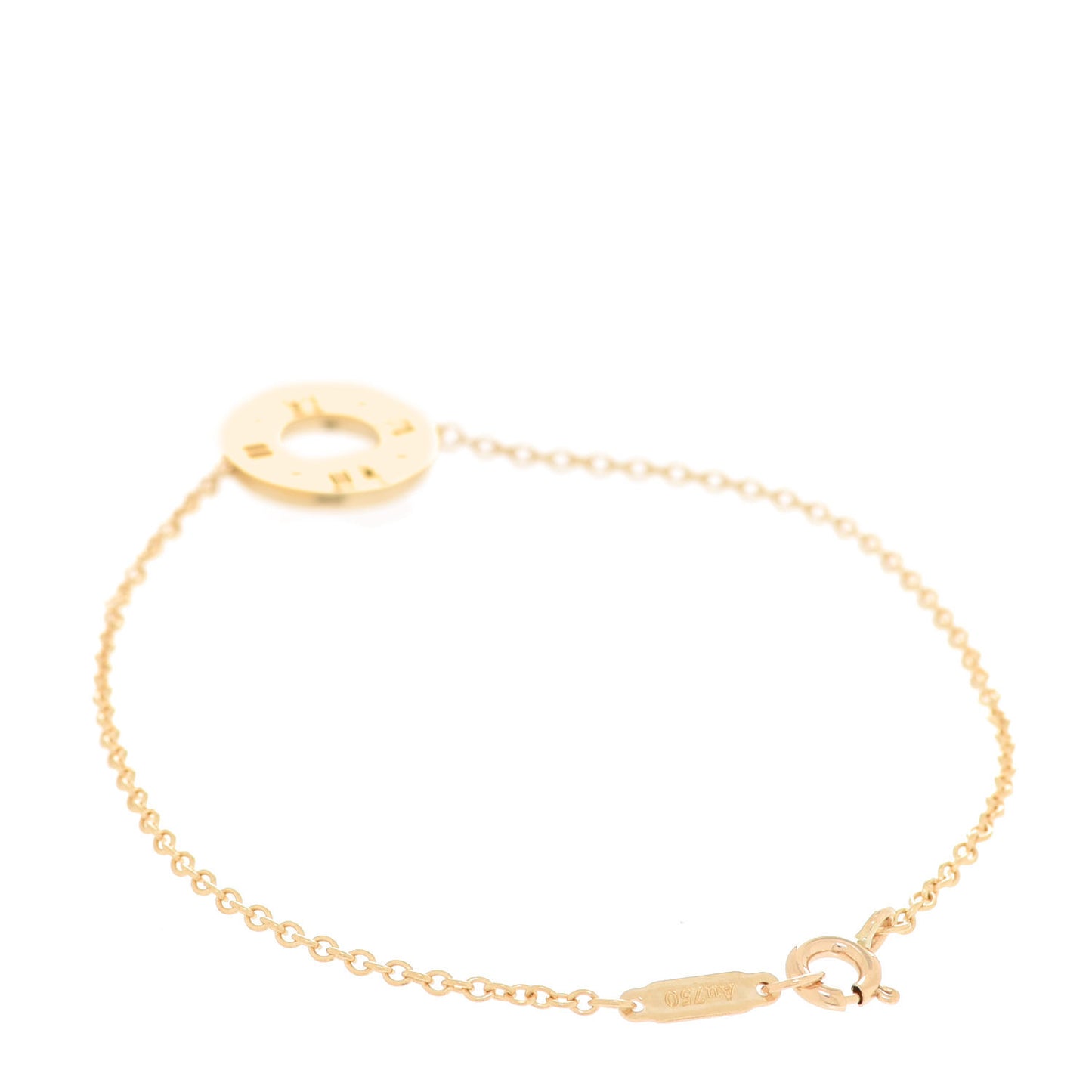 18K Yellow Gold Diamond Atlas Pierced Bracelet