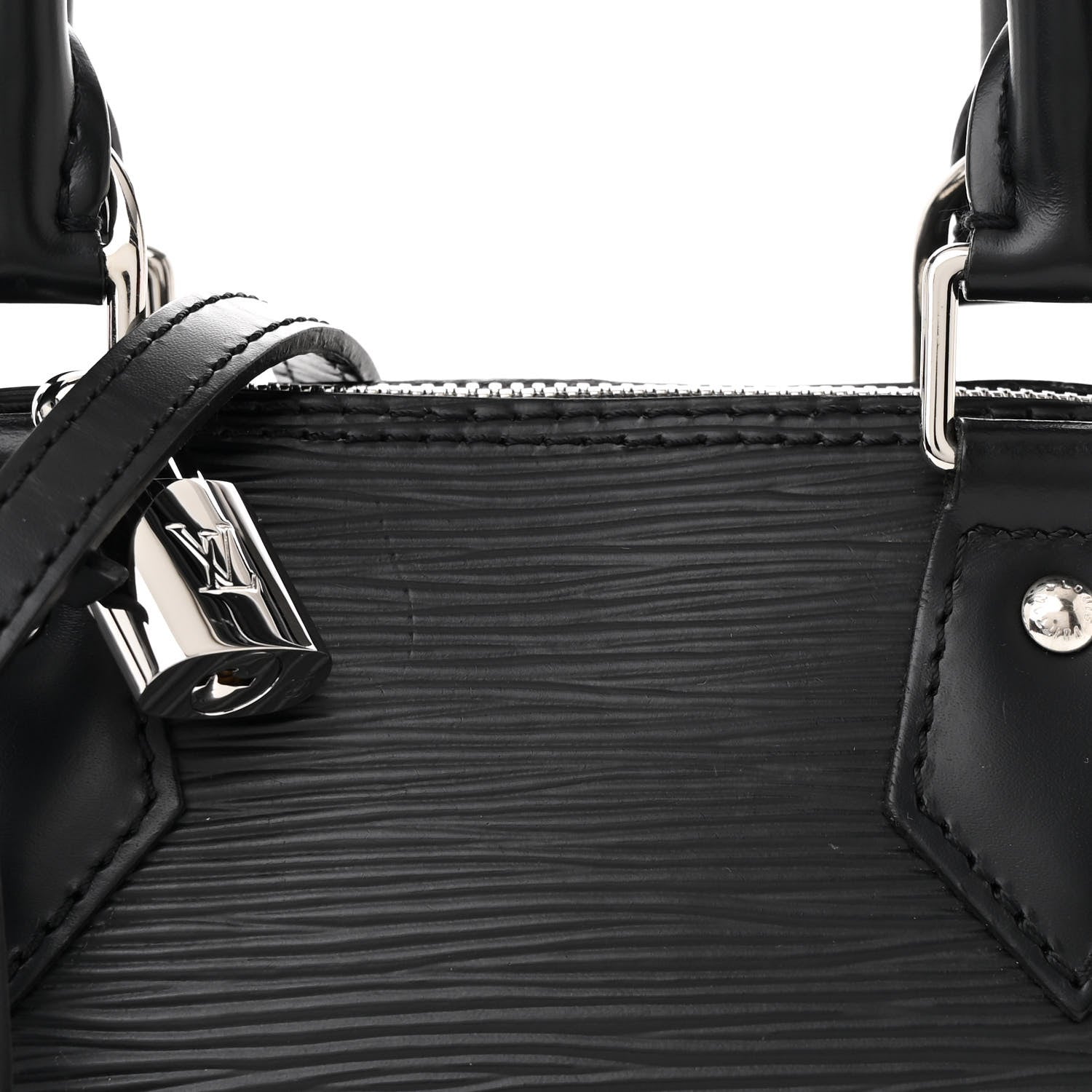Louis Vuitton Epi Alma BB Black 7 of 11