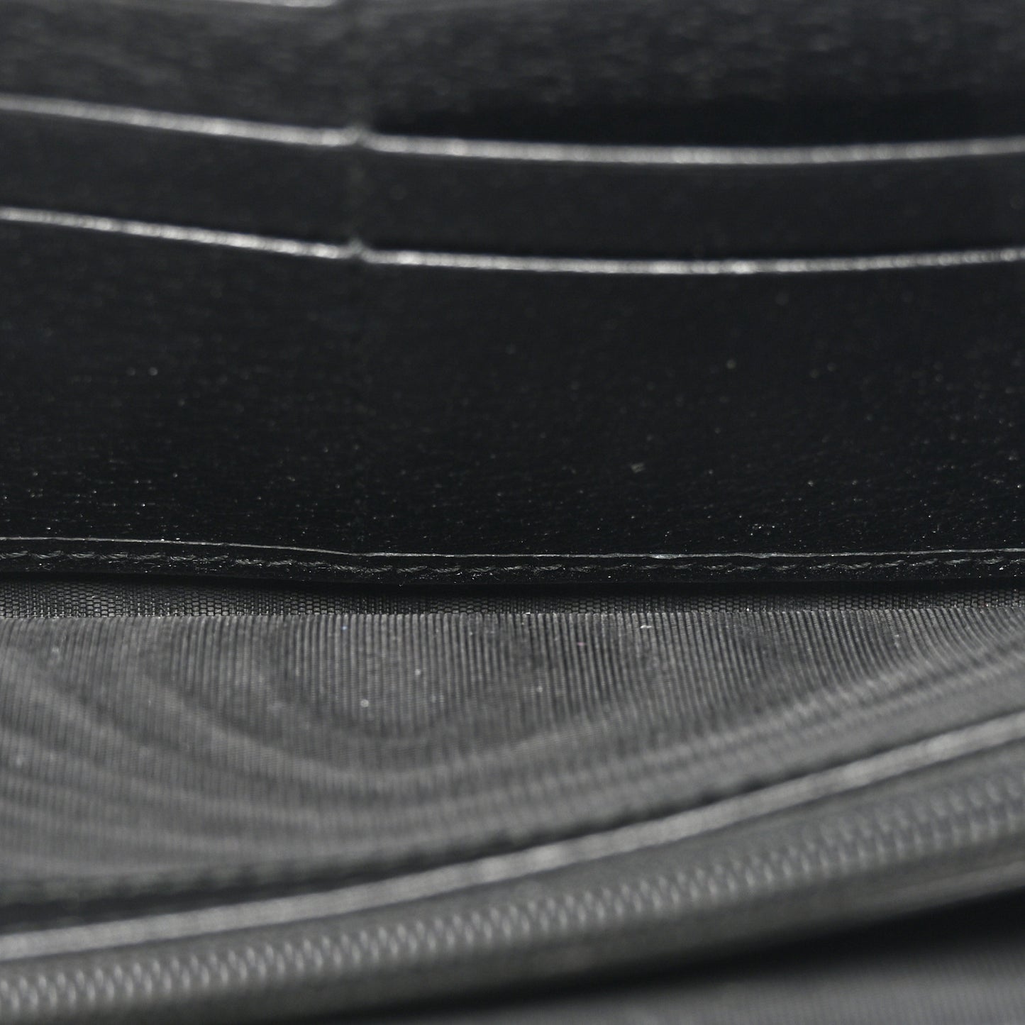 Calfskin Web Ophidia Zip Around Wallet Black