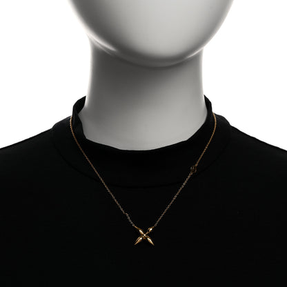 Louis Vuitton Metal Louisette Necklace Gold 2 of 6
