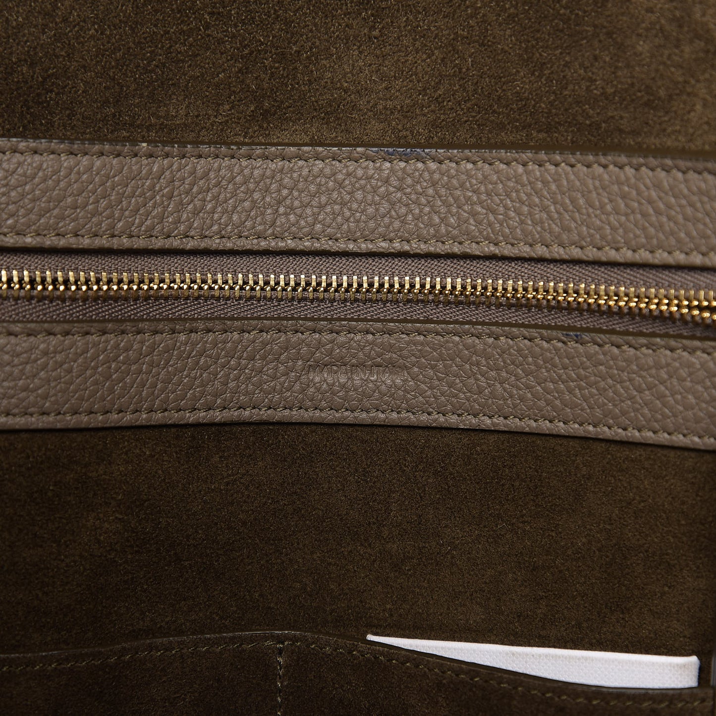 Soft Grained Calfskin Small Belt Cabas Phantom Taupe