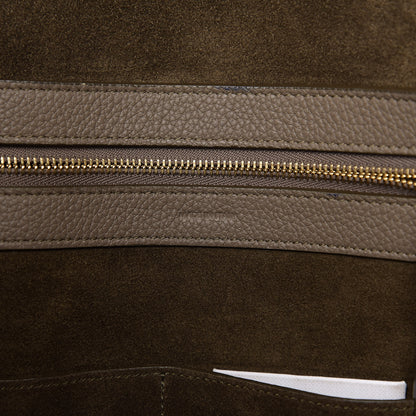 Celine Soft Grained Calfskin Small Belt Cabas Phantom Taupe 5 of 8