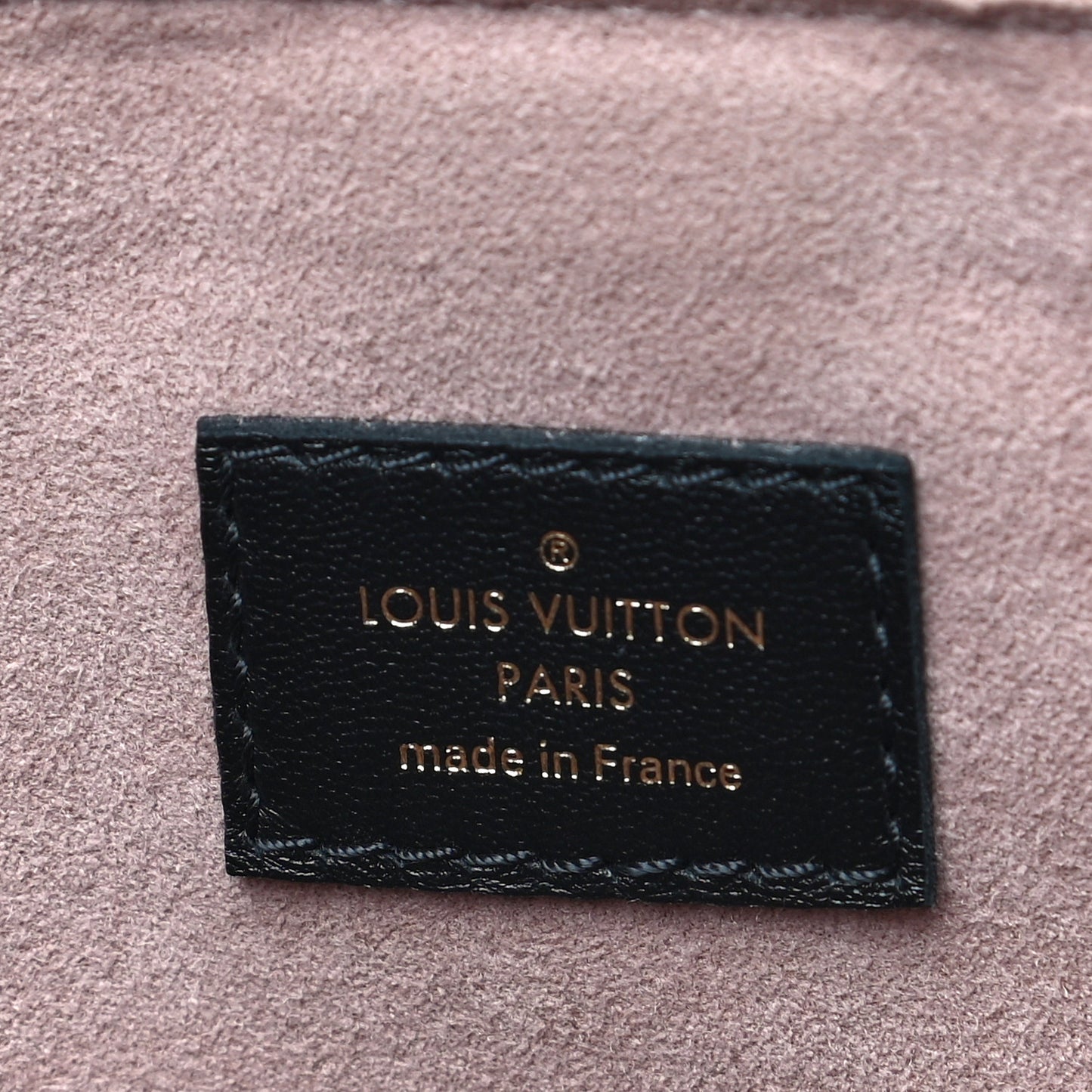 Lambskin Embossed Monogram Coussin PM Black
