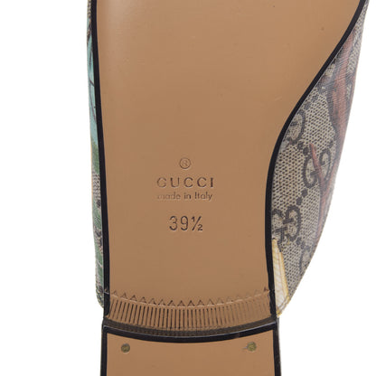 Gucci GG Supreme Monogram Tian Womens Princetown Slippers 39.5 Beige Ebony Multicolor 7 of 7