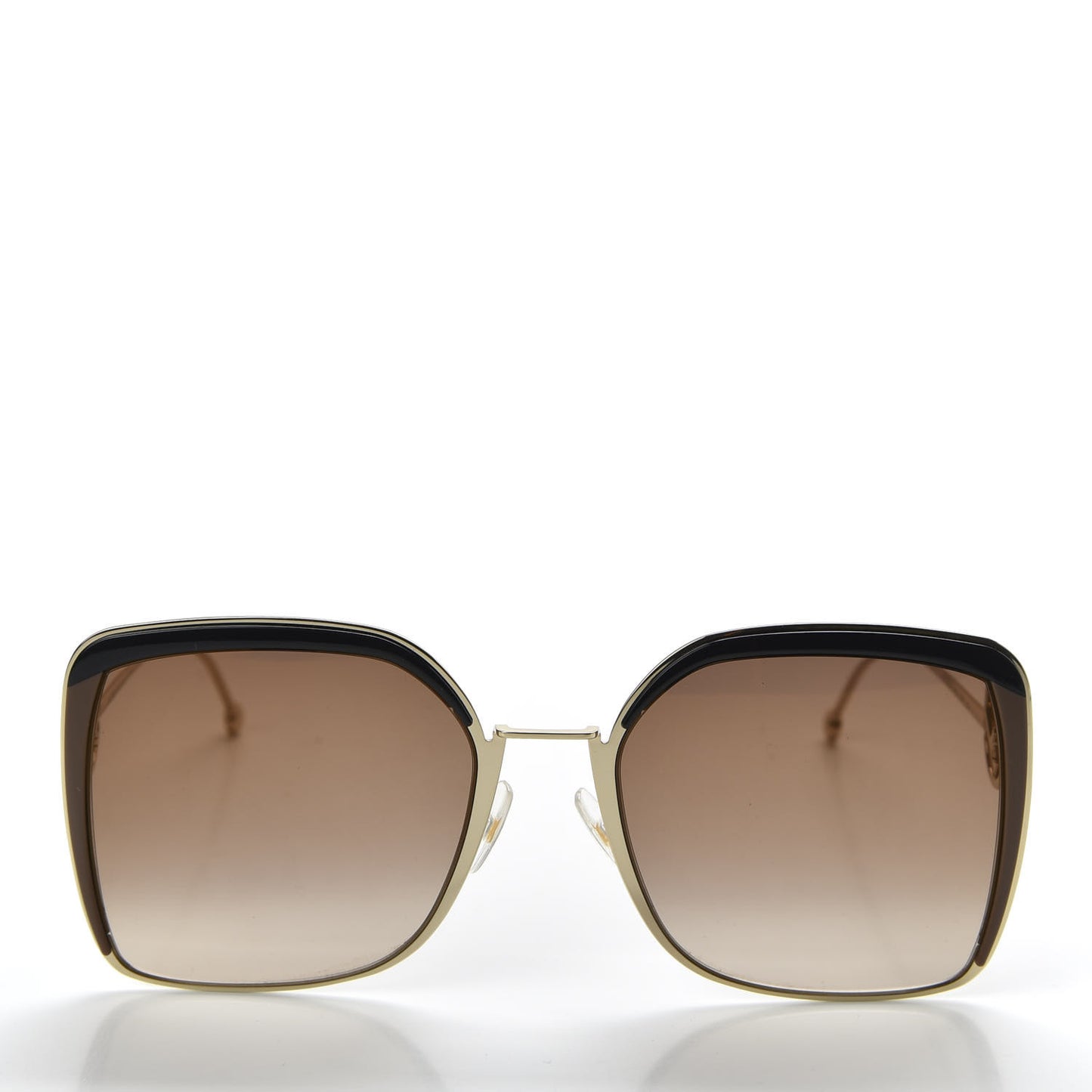 Metal Acetate F is Fendi Square Sunglasses FF 0294/S Gold