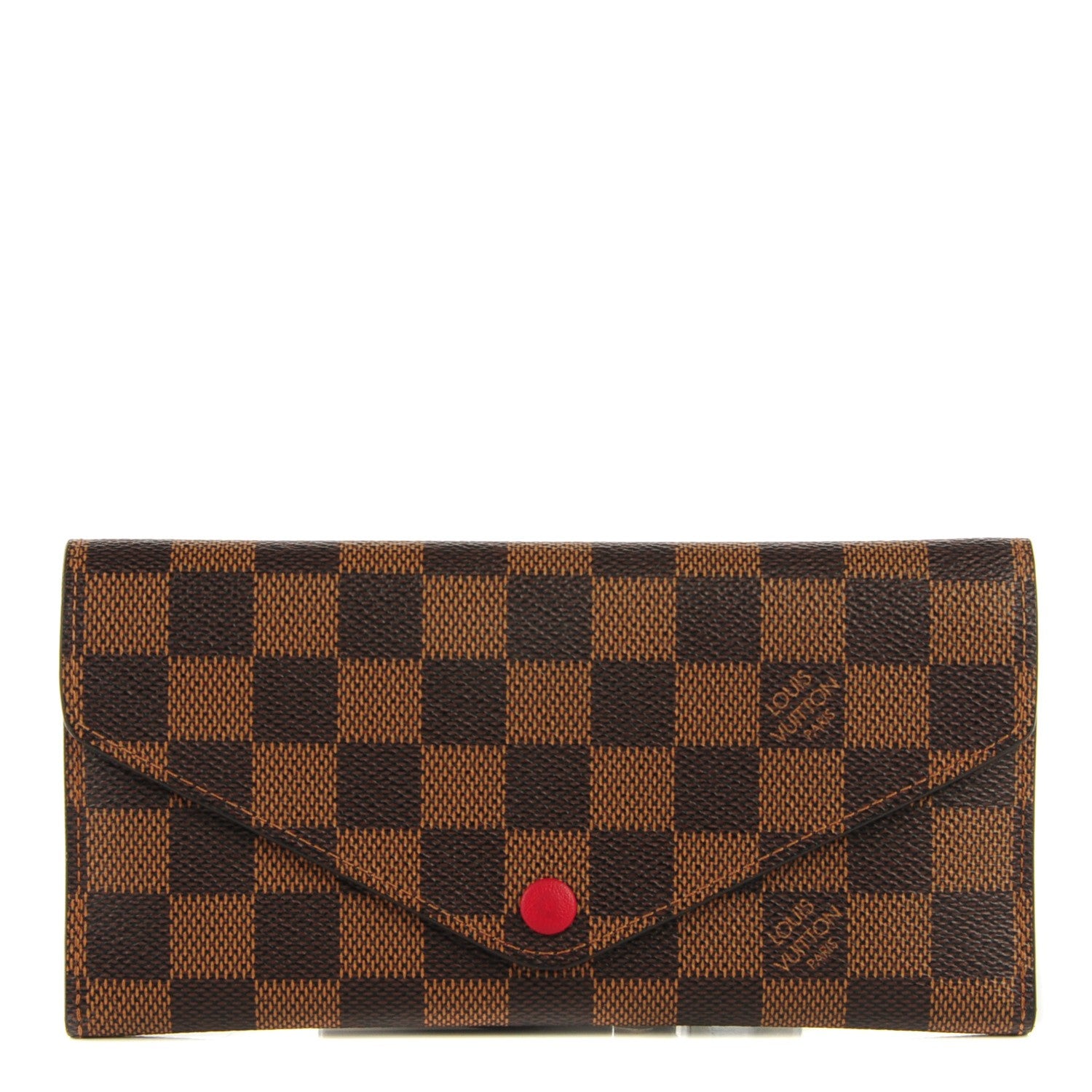 Louis Vuitton Damier Ebene Josephine Wallet Red 1 of 8