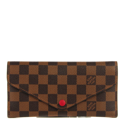 Louis Vuitton Damier Ebene Josephine Wallet Red 1 of 8