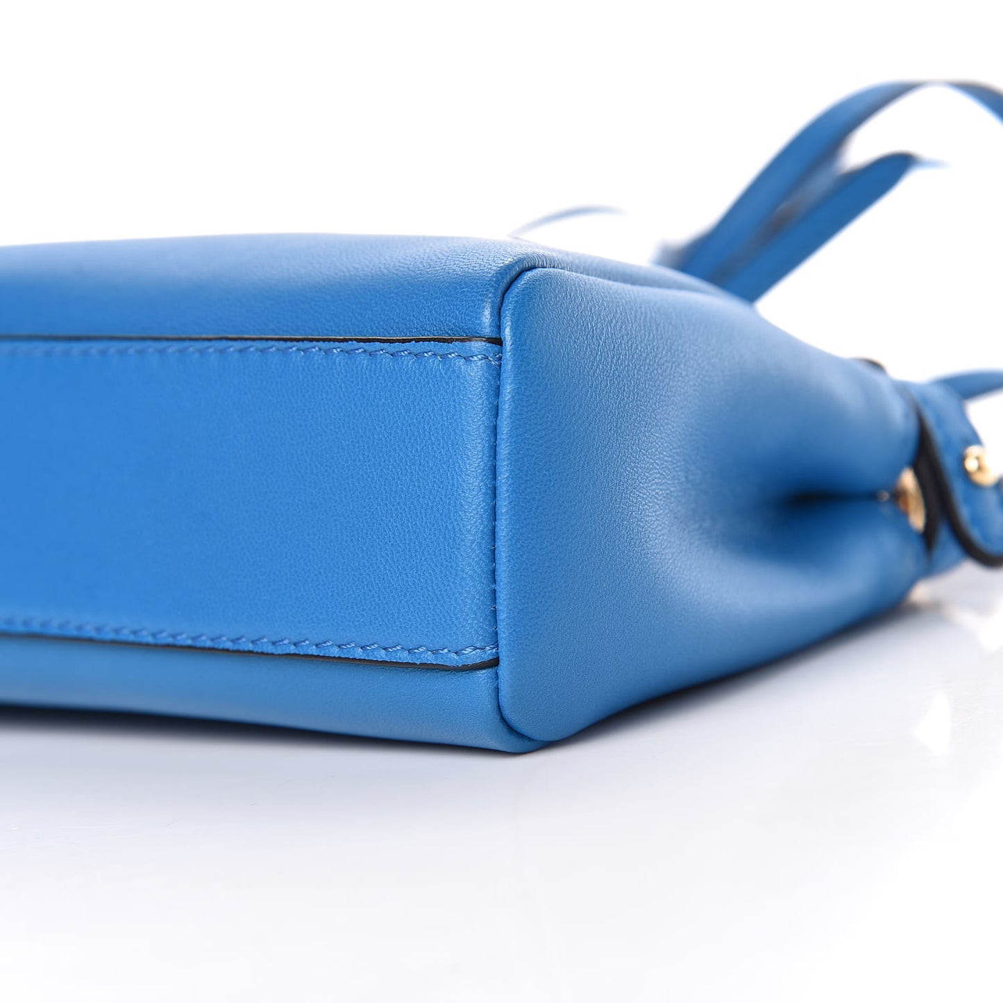 Shiny Nappa Micro Peekaboo Iconic Satchel Blue Royal