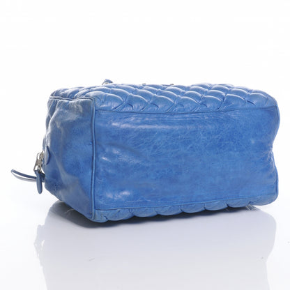 Balenciaga Chevre Quilted Matelasse MM Bleu De France 4 of 8