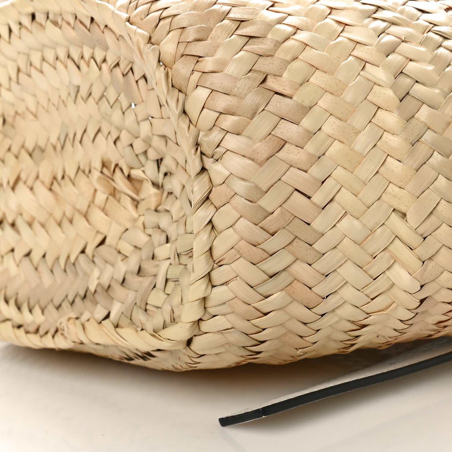 Loewe Raffia Small Basket Tote Bag Natural White 9 of 10
