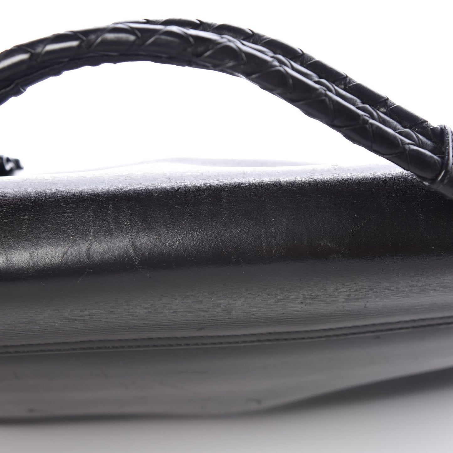 Calfskin Intrecciato Briefcase Black