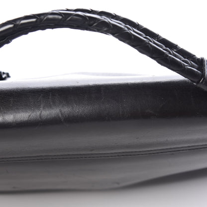 Bottega Veneta Calfskin Intrecciato Briefcase Black 9 of 11