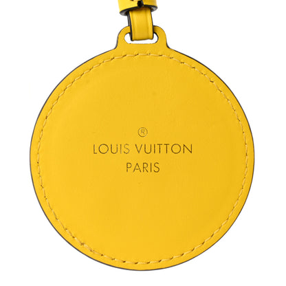 Louis Vuitton Calfskin Raffia Onthego Bag Charm Yellow 3 of 4