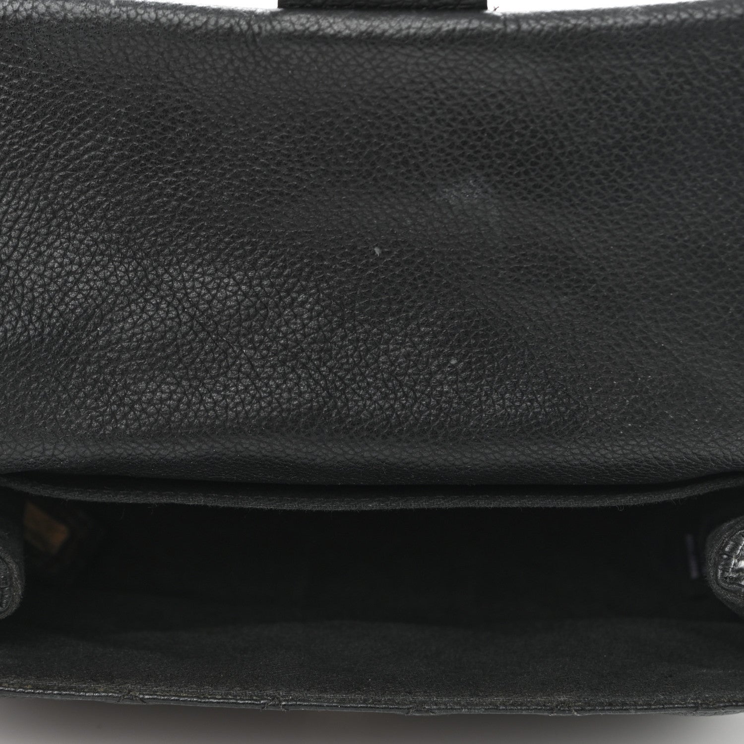 Chanel Grained Calfskin Quilted 2.55 Reissue Flap Belt Bag Clutch Black 5 of 11
