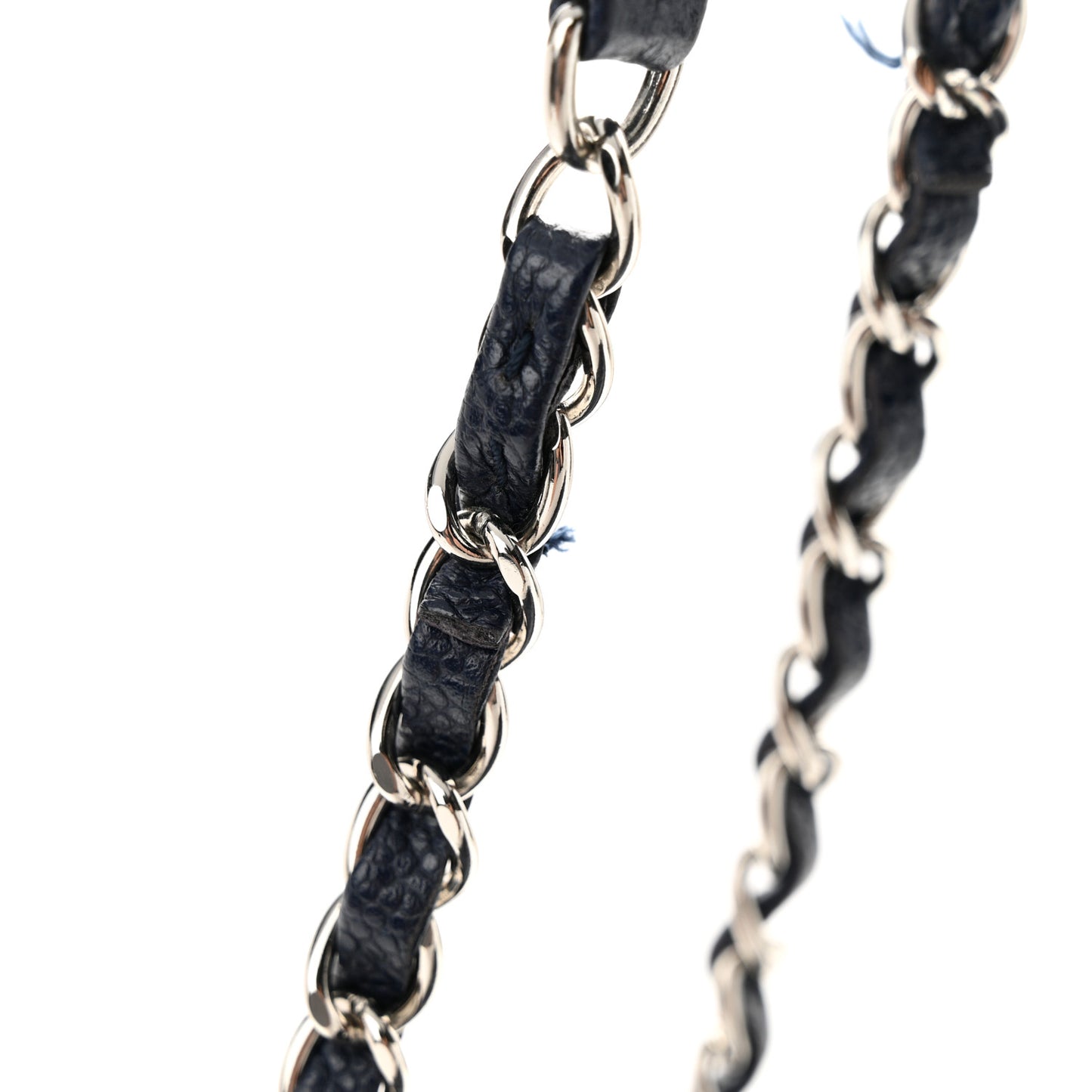 Caviar Quilted Flap Tote Navy Blue