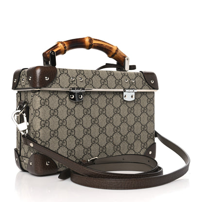 Gucci GG Supreme Monogram Globe-Trotter Beauty Case Brown 3 of 10