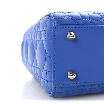 Christian Dior Lambskin Cannage Small My ABCDior Lady Dior Blue 8 of 9