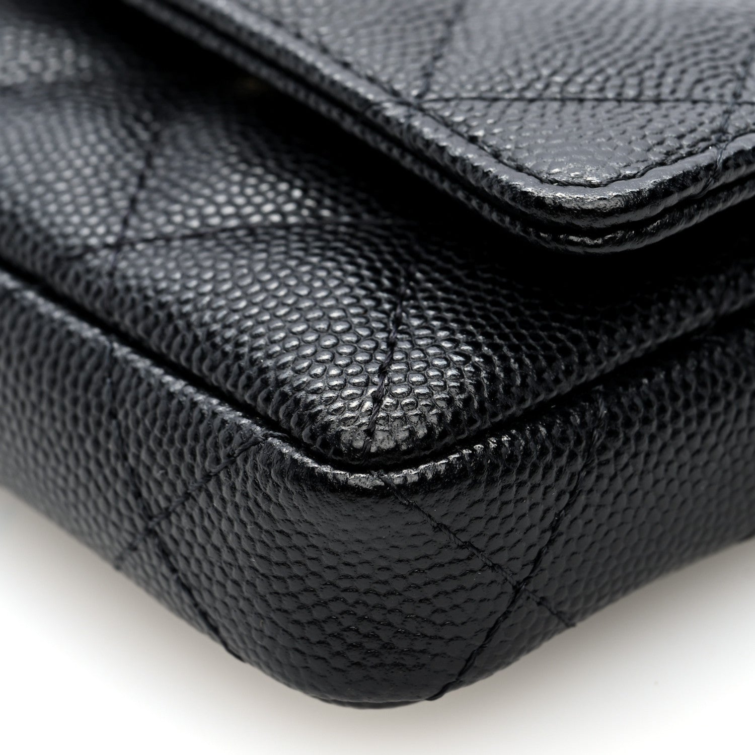 Chanel Caviar Quilted Belt Bag With Charms On Chain Black 10 of 10