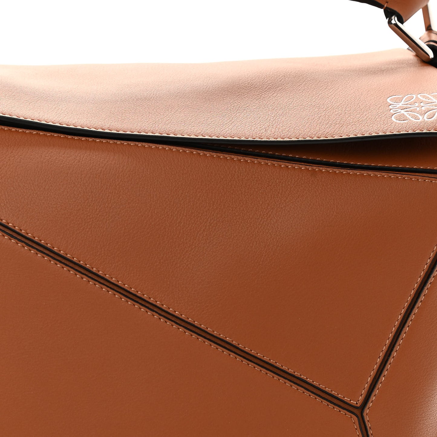 Calfskin Large Puzzle Bag Tan