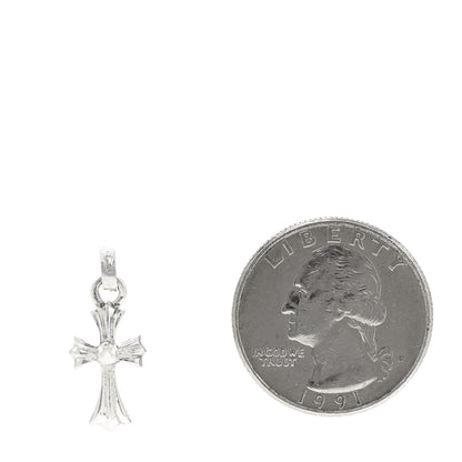 Chrome Hearts Sterling Silver Baby Fat Cross Pendant 2 of 5