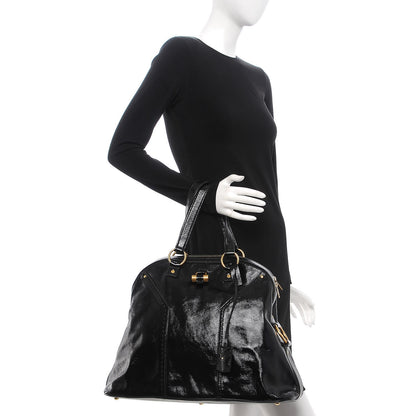 Saint Laurent Patent Oversized Muse Black 2 of 7