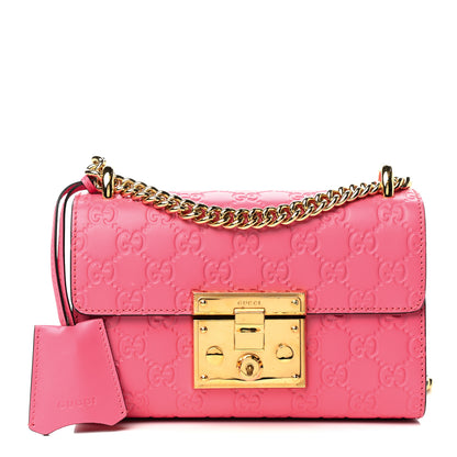 Gucci Guccissima Small Padlock Shoulder Bag Flush 1 of 9