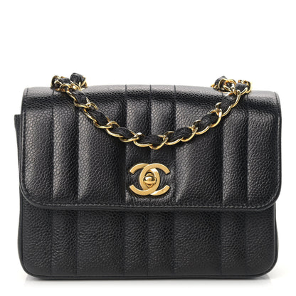 Chanel Caviar Vertical Quilted Mini Flap Black 1 of 12