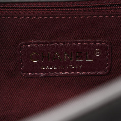 Chanel Glazed Calfskin Quilted Large Perfect Edge Flap Grey 7 of 11