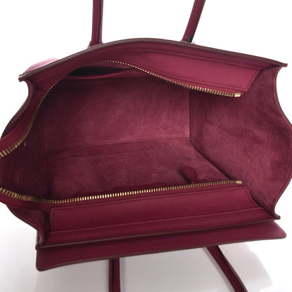 Celine Baby Drummed Calfskin Micro Luggage Plum 5 of 8