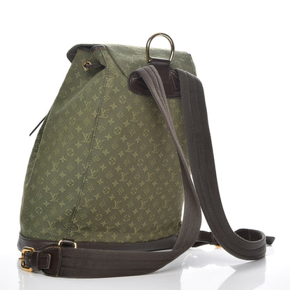 Louis Vuitton Mini Monogram Montsouris GM Backpack Kaki 3 of 7